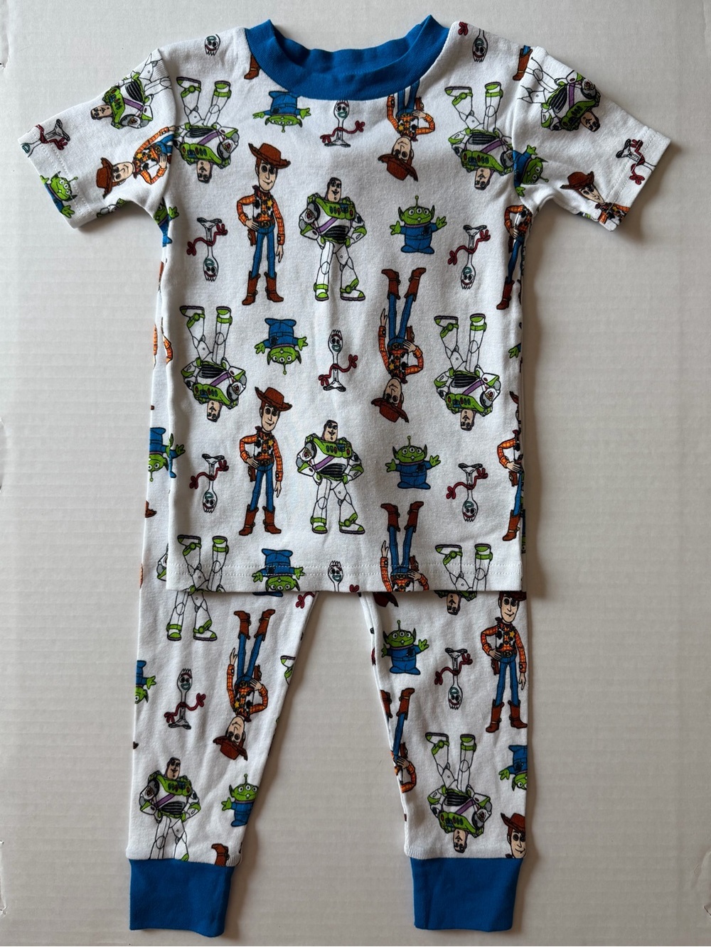 Disney Pixar Toy Story Pajama Set 3T NWT Woody Buzz Forky Cotton